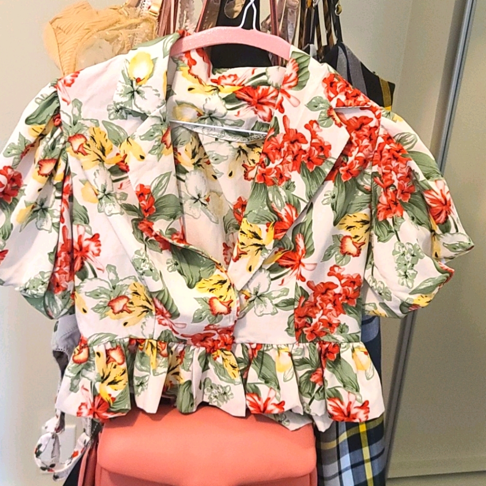Sexy floral top
